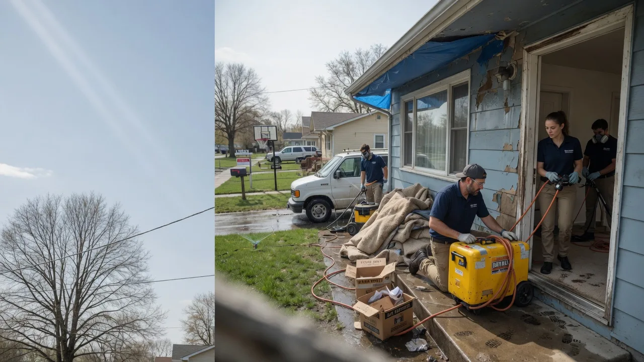 Basement Flood Cleanup in Mason City, IL near me